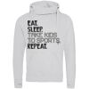 Cross neck hoodie Thumbnail