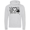 Cross neck hoodie Thumbnail
